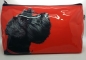 Cosmetic Bag Terrier on Red
