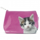 Cosmetic Bag Kitten on Pink